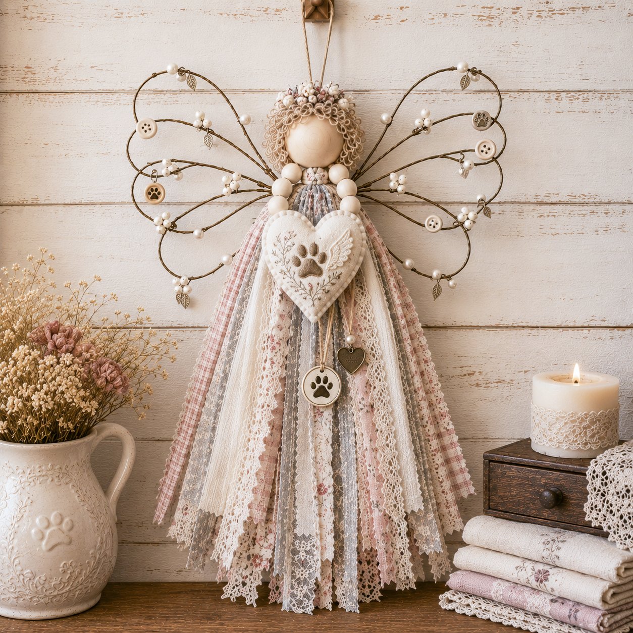 ⏳ Last Day 49% OFF – 🪽 Beginner-Friendly DIY Layered Fabric Angel Hanging Kit | Complete Kit with All Tools & Step-by-Step Guide Included 💕