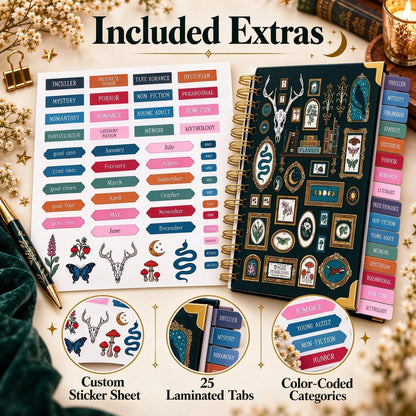 📖✨Midnight Study Hardcover Reading Planner for Book Lovers(📦Buy 2 Free Shipping)