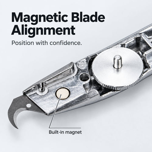 🔪 Precision Hook Utility Knife — Heavy-Duty PVC & Vinyl Flooring Cutter