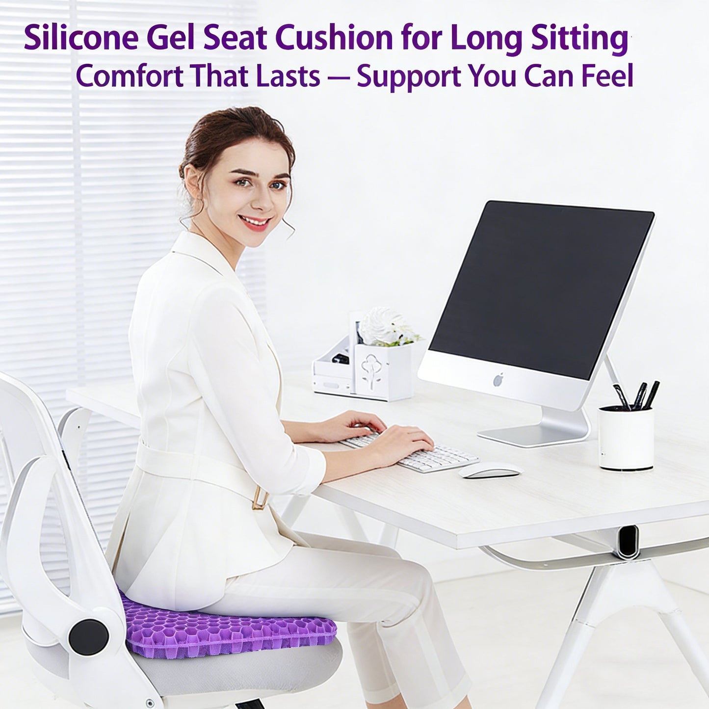 ✨LAST DAY 49% OFF❤Ergonomic Silicone Seat Cushion – Relief You Can Feel