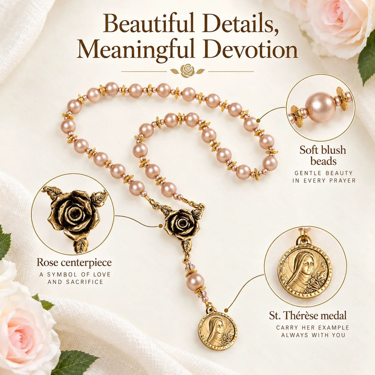 🌹 St. Thérèse Little Flower Rose Novena Chaplet