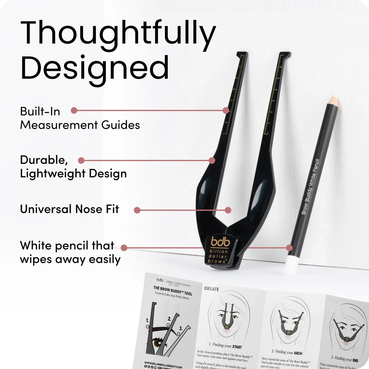 ✨ Brow Mapping Tool – Face Measuring Guide for Symmetrical Brows, Contour & Makeup Placement