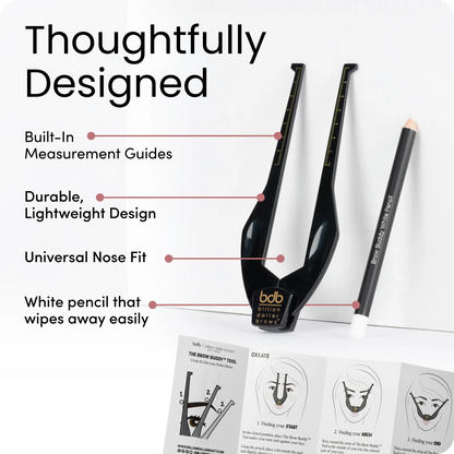 ✨ Brow Mapping Tool – Face Measuring Guide for Symmetrical Brows, Contour & Makeup Placement