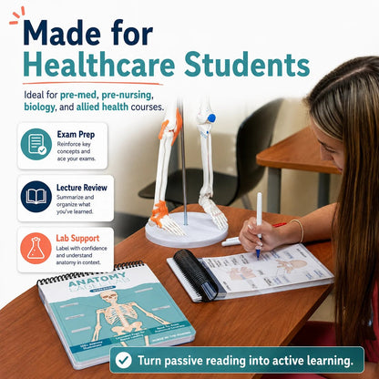 Anatomy Label Lab Workbook – Reusable Anatomy Study Guide
