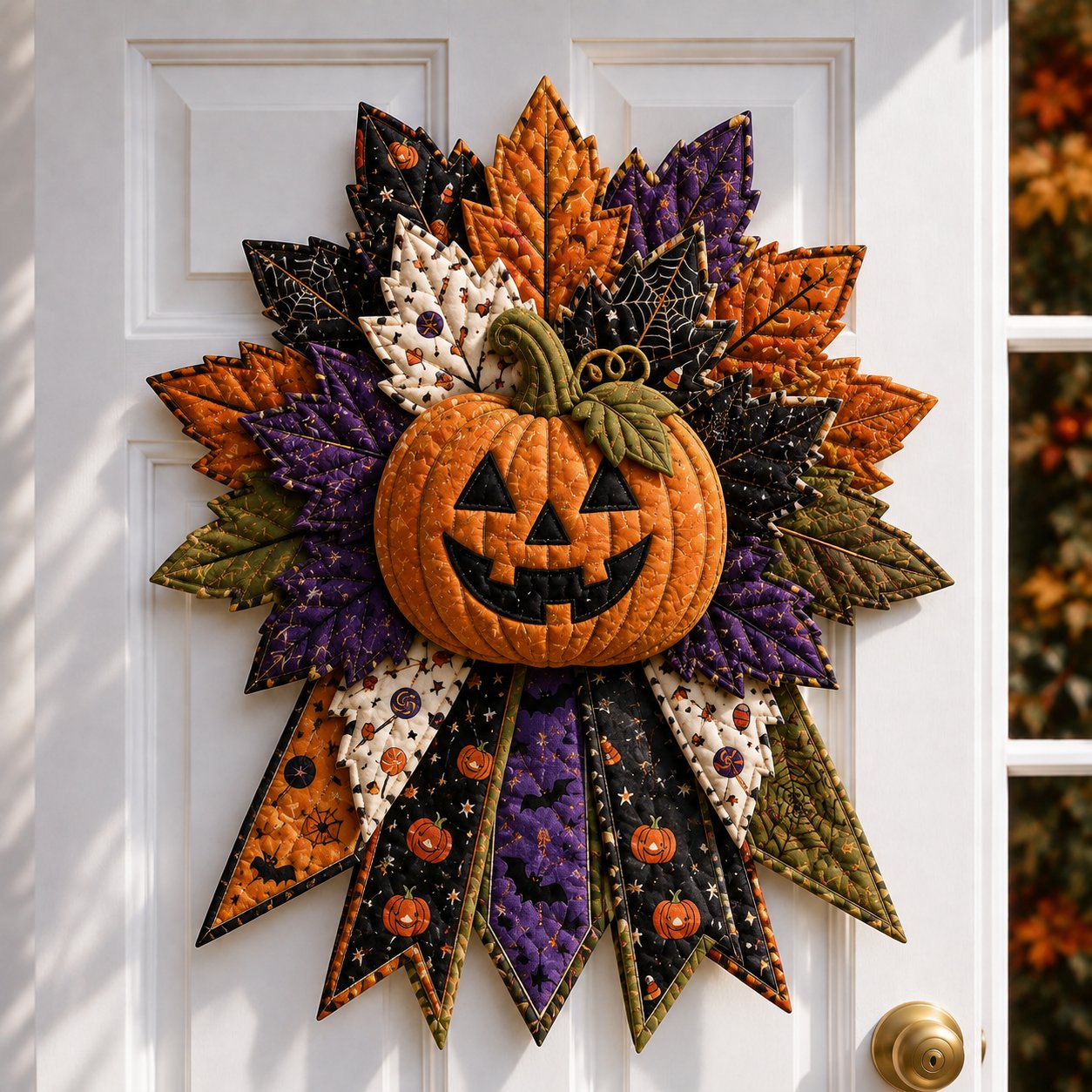 ⏳ Last Day 49% OFF – 🎃 Beginner-Friendly Oversized Halloween Character Quilted Door Hanger Sewing Kit | Complete Kit with All Tools & Step-by-Step Guide Included 💕