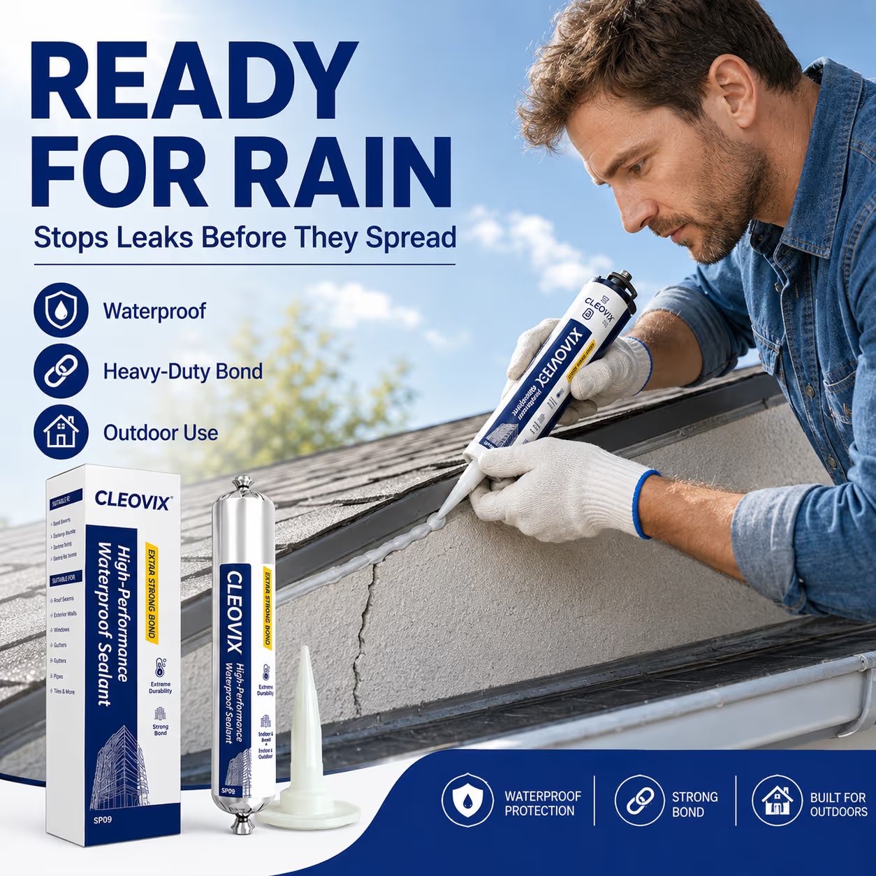 💧 Waterproof Crack & Leak Repair Paste – Multi-Surface DIY Sealant 🔧