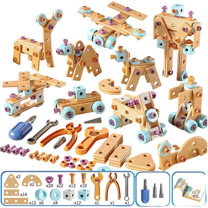 Children's Educational DIY Toy Tool Kit-Build More. Learn More. Play Creatively