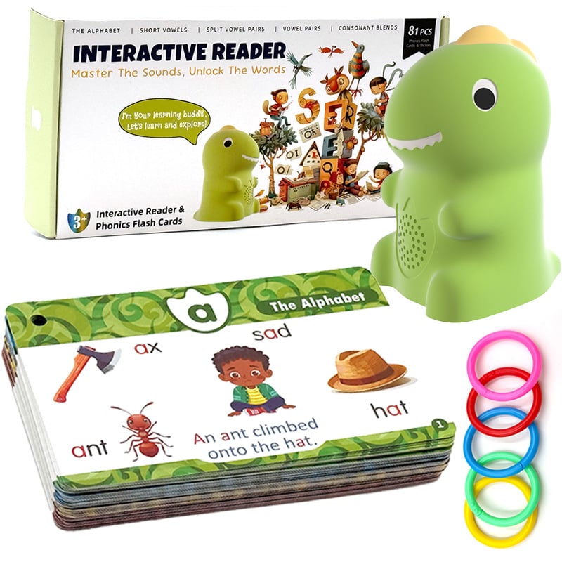 Dinosaur Talking Pen with Phonics Cards