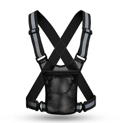 High-Visibility Reflective Vest – Adjustable Running & Work Gear