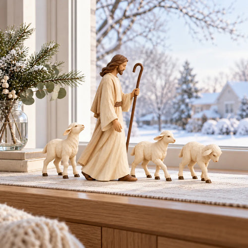 The Good Shepherd & Lambs Sculpture Collection
