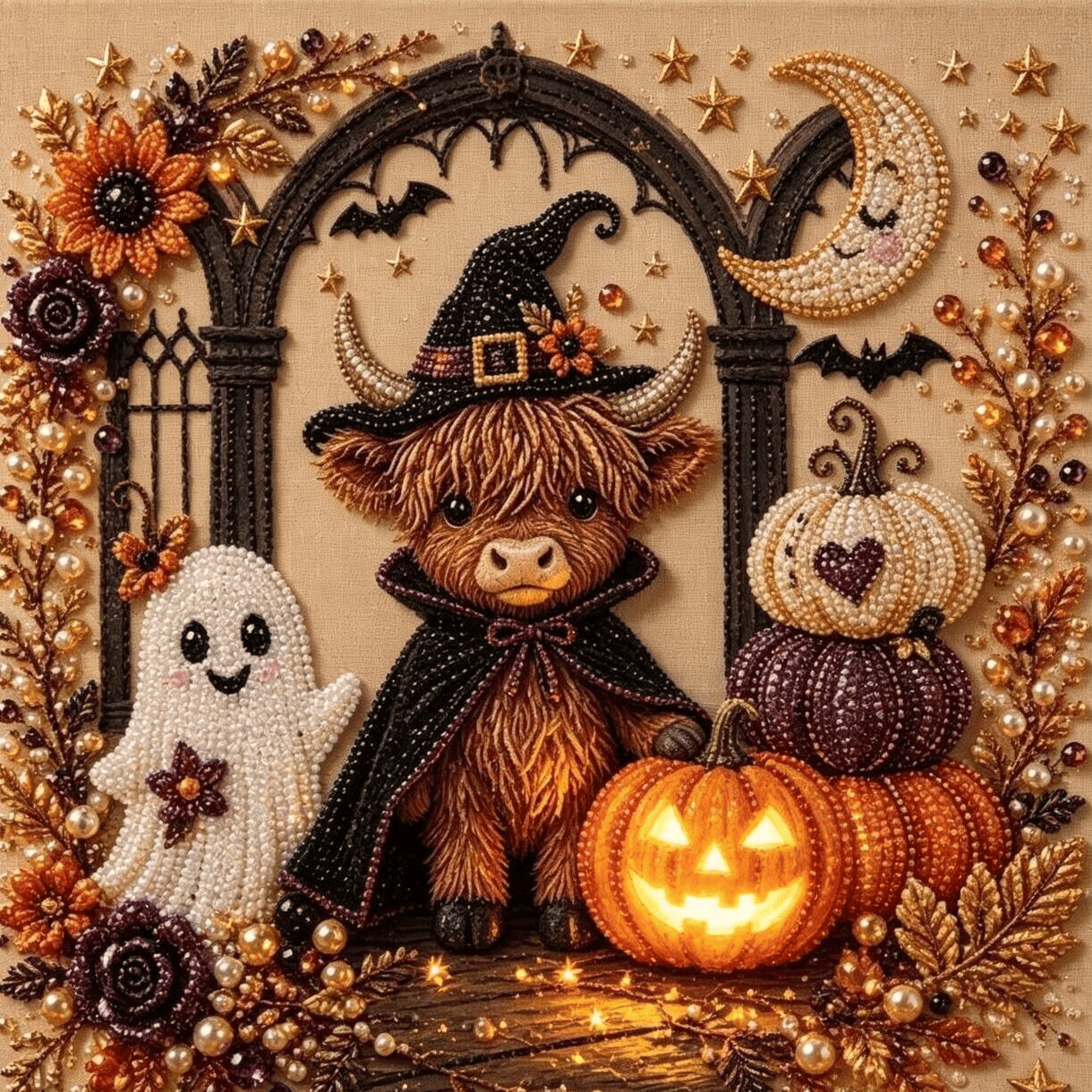 Halloween Pearl Diamond Art DIY Kit—Buy 2 Free Shipping