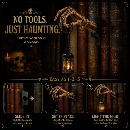 🔥😍💀Skeleton Hand Lantern Shelf Light™