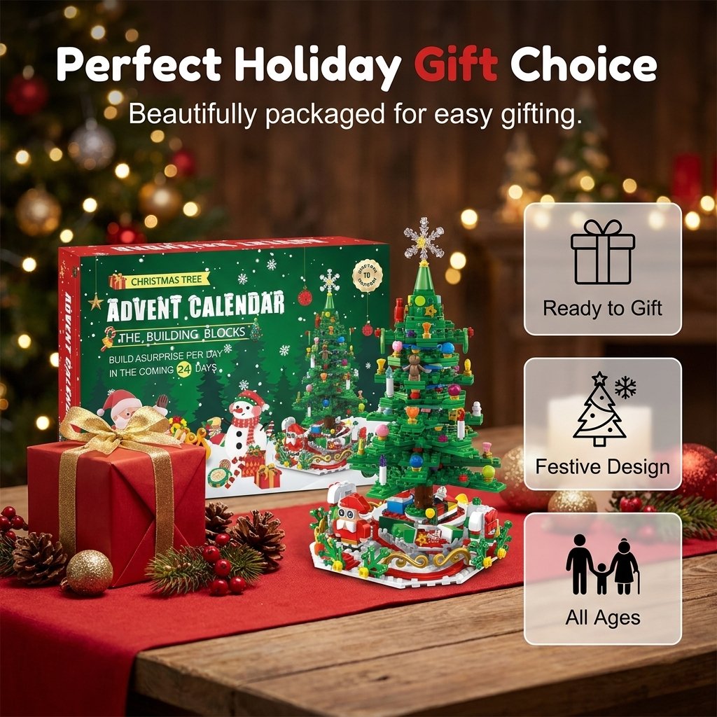 🔥HOT SALE🔥24-Day Christmas Countdown Building Block Set