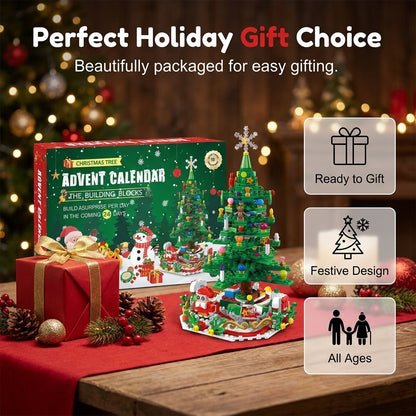 🔥HOT SALE🔥24-Day Christmas Countdown Building Block Set