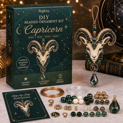 ⏳ Last Day 49% OFF – 🌙 Beginner-Friendly Zodiac Blessing Beaded Ornament DIY Kit Collection | Complete Kit with Beads, Crystal Accents, Zodiac Charms & Step-by-Step Guide Included 💕