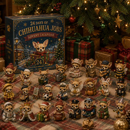 Chihuahua Jobs Advent Calendar 2026 – 24 Days of Unique Chihuahua Miniature Collectibles