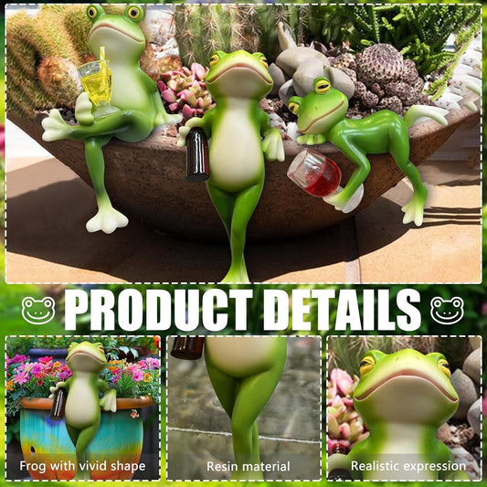 🎁🎉Only $23.99 This Week🌟🐸Garden Potted Plant Ornament: Drinking Frog🌹