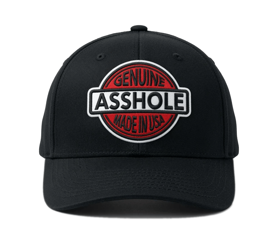 🔥Last Day: 49% OFF🔥 Genuine Asshole Hat | Funny Embroidered Attitude Cap-Made by Jim