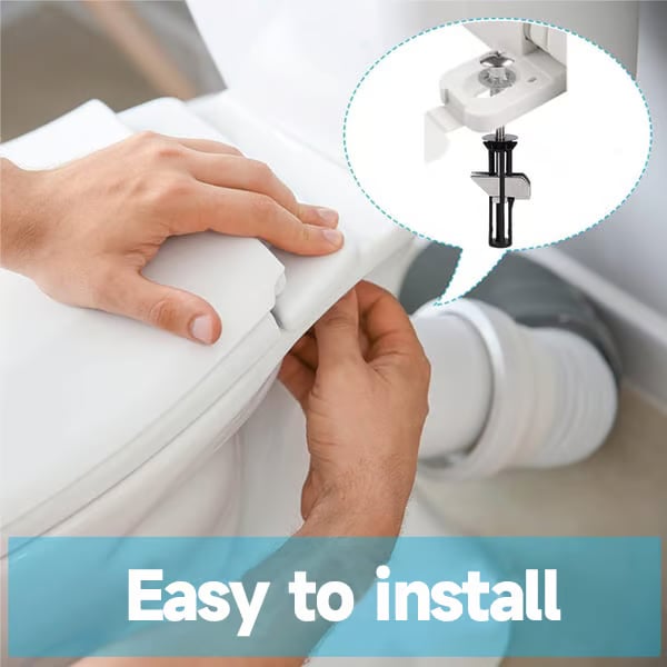 🎉✨ Universal Toilet Seat Bolt Kit - Quick Release & Easy Install