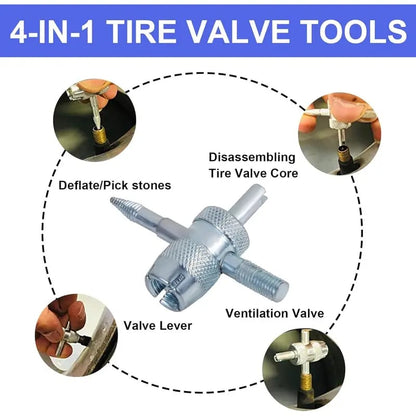 🚗 Quick Change Tire Valve Tool Kit