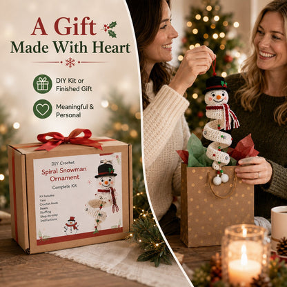 Crochet Christmas Spiral Ornament DIY Kit