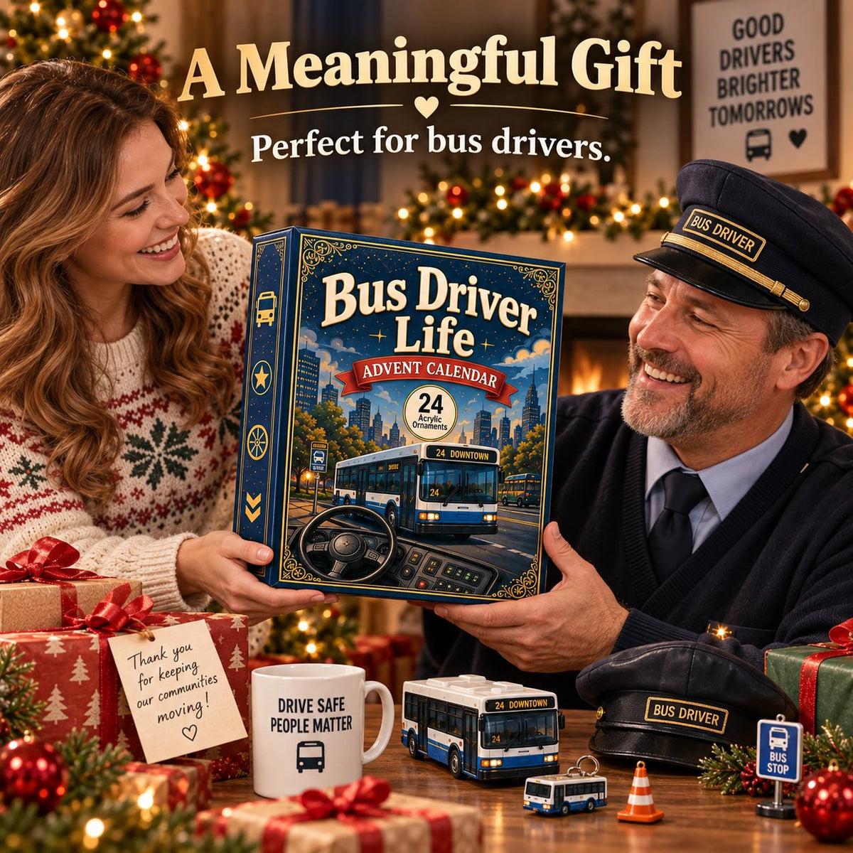 🚌 Driver’s Christmas Countdown | 24 Days of Bus-Themed Surprises ✨