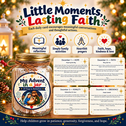 ✝️ Christian Advent in a Jar – Keep Christ at the Heart of Christmas