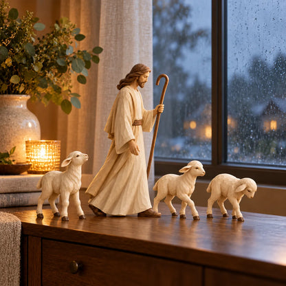 The Good Shepherd & Lambs Sculpture Collection
