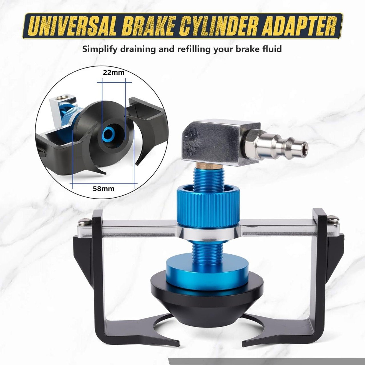 ⚡Special Discount | Adjustable Brake Bleeding Adapter with 4 Quick Couplers for Brake Fluid Changer