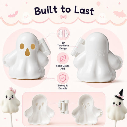 👻 Ghost Cake Pop Mold | Reusable Food-Safe Mold for Cute Spooky Treats, Parties & Creative Baking 🎃✨