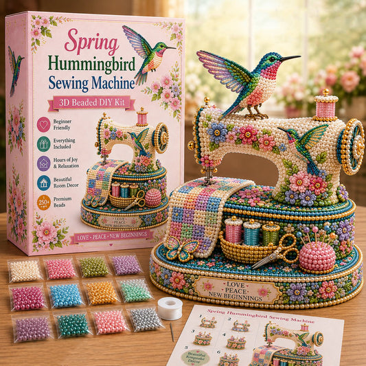 💥LAST DAY SALE 49%OFF💥🌸Spring Hummingbird Sewing Machine 💗 3D Limited Keepsake Edition