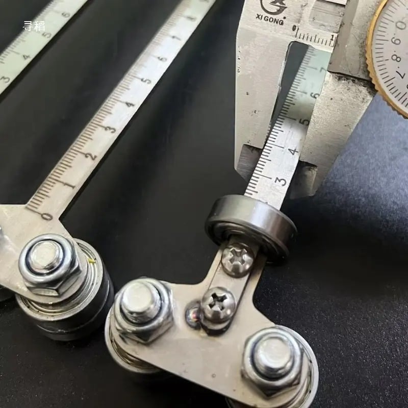 📏 Straight-Edge Double Axis 60cm Positioning Calipers – Precision Woodworking Measuring & Cutting Tool