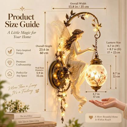 Enchanted Fairy Blossom Lantern Wall Light – Floral Fantasy Décor
