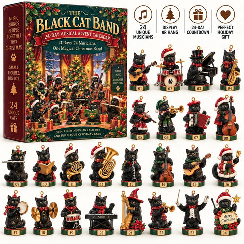 Black Cat Band Advent Calendar – 24 Musical Cat Keepsakes