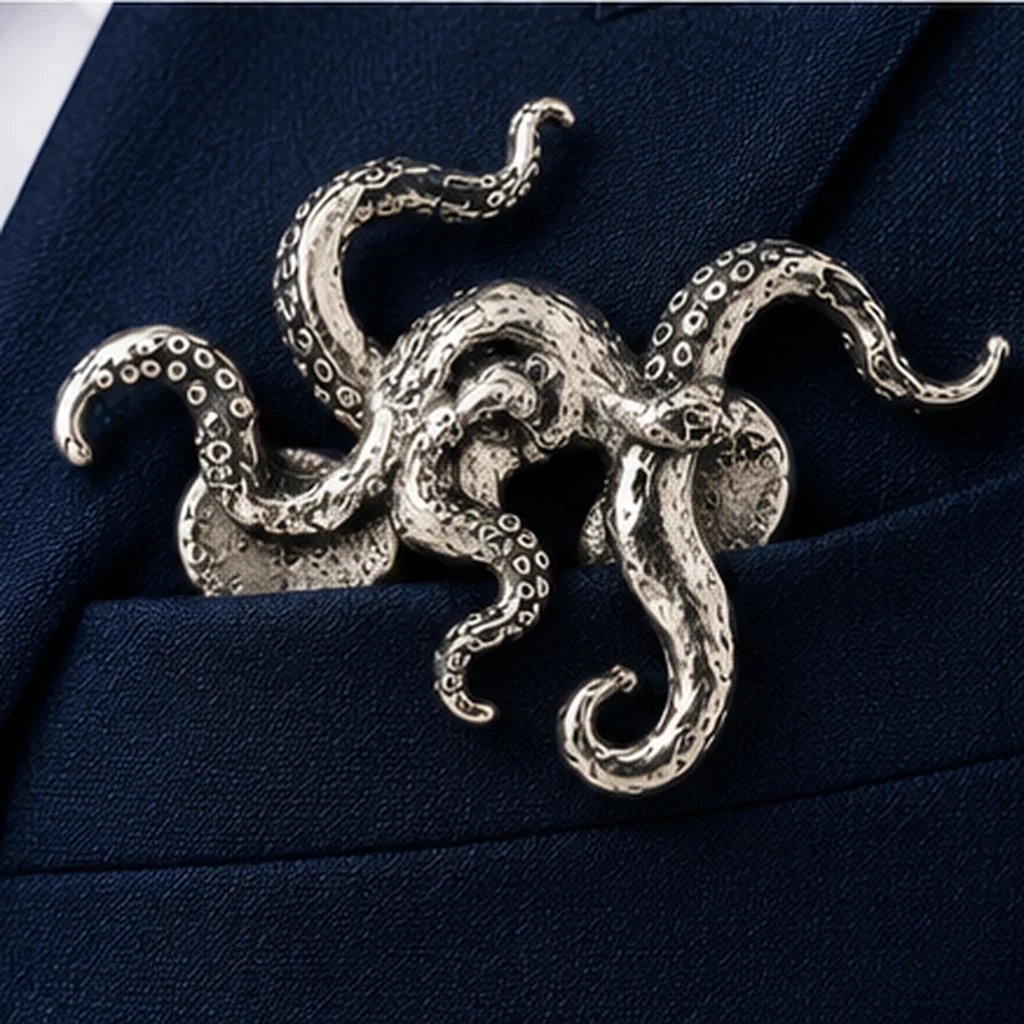Luxury Sculpted Animal Brooch – Premium Statement Piece for Suits & Blazers