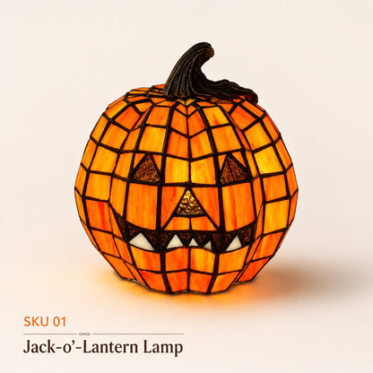 🎃 Light Up Halloween Night with Spooky Stained-Glass Style Lamps ✨