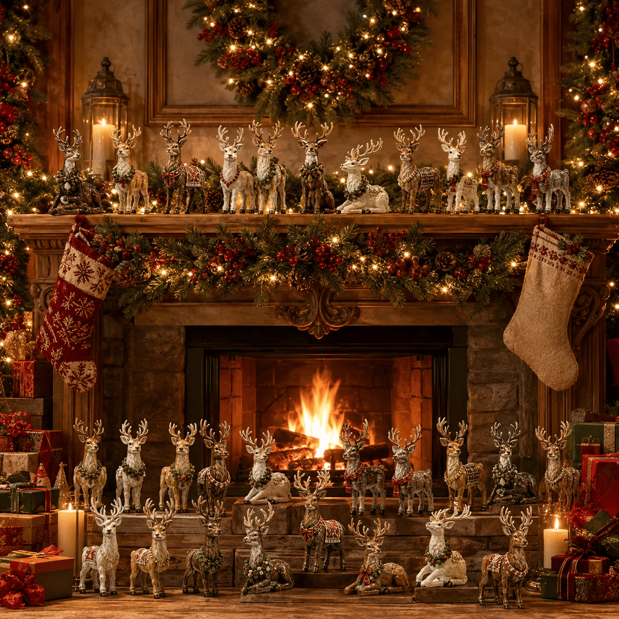 Reindeer Magic Advent Calendar – 24 Collectible Miniature Figurines