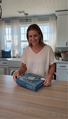 🌊🧵 Premium Ocean Patchwork DIY Kit | High-Quality Layered Fabric with Stitched Details DIY Handmade Coastal Decor 🐚✨