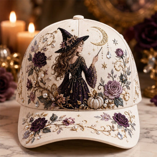 🔥LAST DAY 50% OFF - 🧙‍♀️✨3D Halloween Embroidery Cap🧢(Breathable & Lightweight Comfort & Unisex Fit)