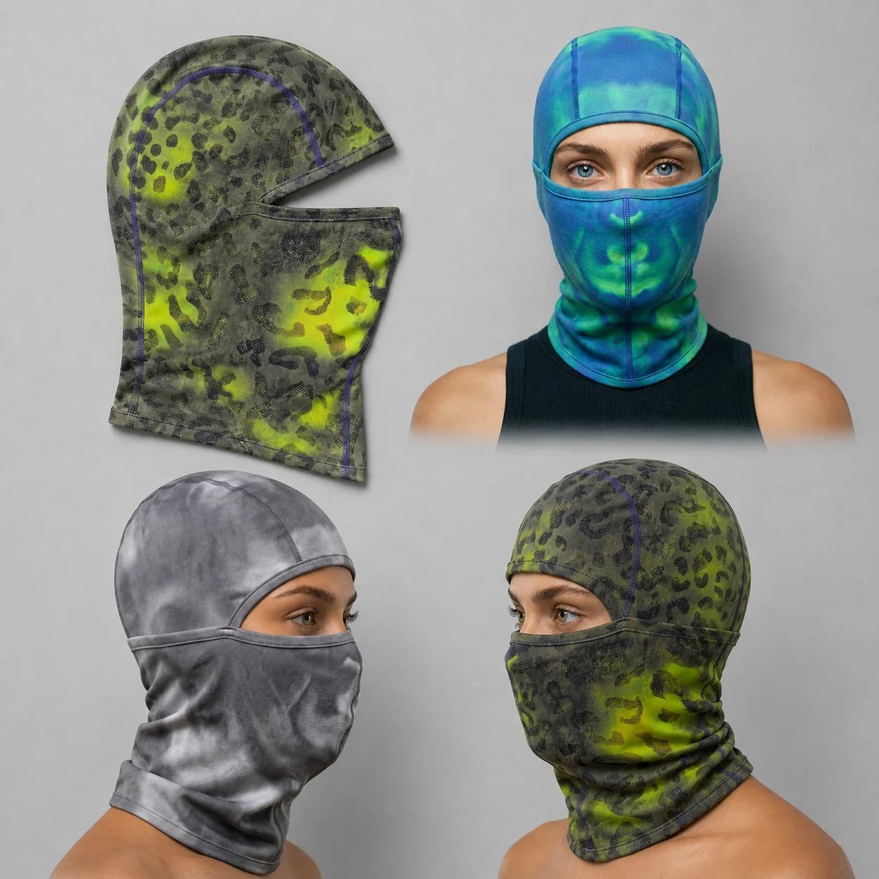 VOID V2 Reversible Thermal Balaclava Thermochromic Color Shift Face Mask for Outdoor Sports & Avant-Garde Street Style