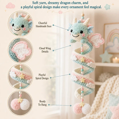 ⏳ Last Day 49% OFF – 🐉 Beginner-Friendly DIY Enchanted Dragon Spiral Hanging Ornament Kit | Complete Kit with All Tools & Step-by-Step Guide Included 💕