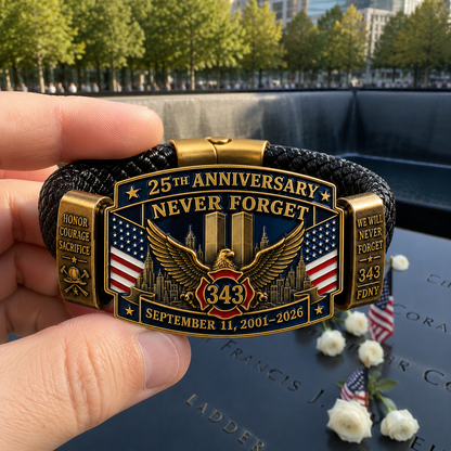 🇺🇸 Last Day Promo: 49% OFF 🦅9/11 25th Anniversary Never Forget Tribute Bracelet