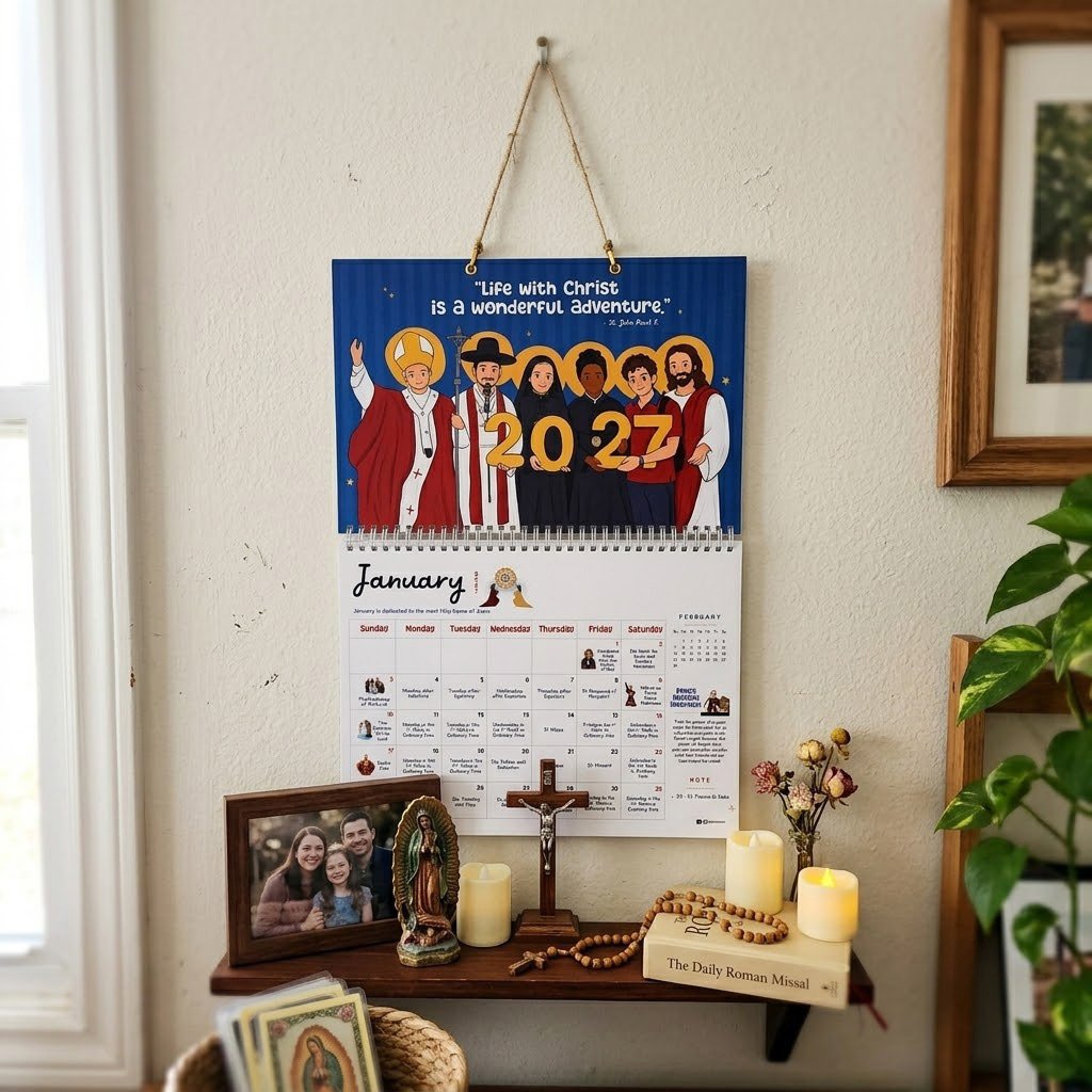 ✝️ 2027 Catholic Liturgical Wall Calendar Follow The Church Year With Faith, Prayer & Tradition