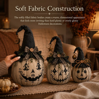 Vintage Witch Pumpkin Trio