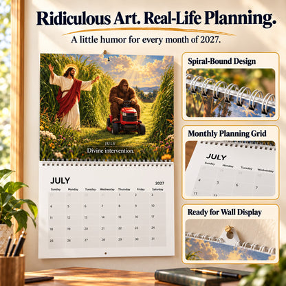 📅Funny Jesus and Bigfoot Calendar 2027