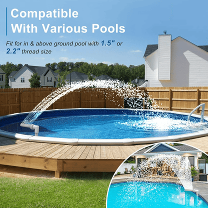 💥Summer Hot Sale 49% off - Pool Fountain for Above-ground Pool & Inground Pool Outdoor Waterfall Spray Installation