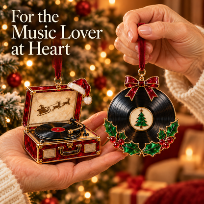 Vintage Music Christmas Ornaments – 6 Nostalgic Designs for Music Lovers