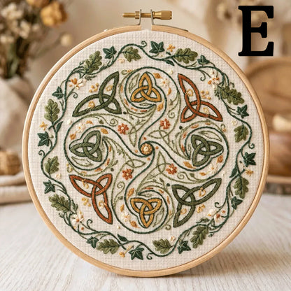 🔥49% Off Last Day - BUY 3 GET 1 FREE🌿Art Nouveau Celtic Knot Embroidery Kit (📦Buy 3 Free Shipping)