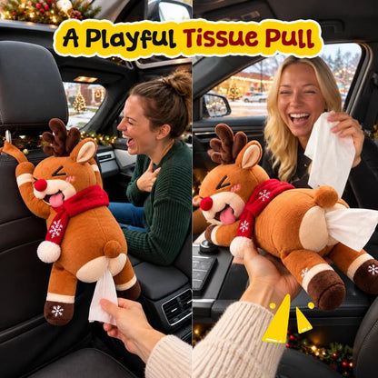 🦌 Funny Christmas Reindeer Tissue Holder – The Cheekiest Christmas Decor!