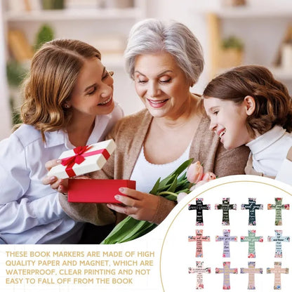📖 Magnetic Cross Bookmarks ❤️ A Little Reminder of Faith, Every Time You Open Your Bible ✝️